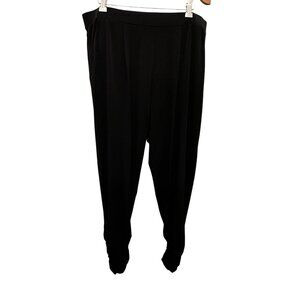 🌸3/$15🌸Black Designer Pants with Pockets and Ruched Bottom Leg sz M est